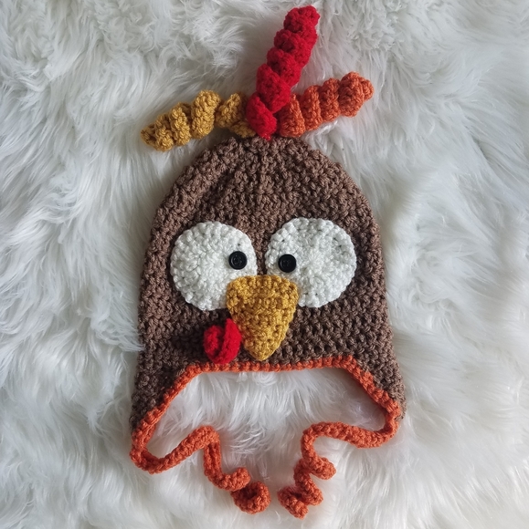 Other - Handmade 🦃Turkey🦃 crochet hat sz 6-12m